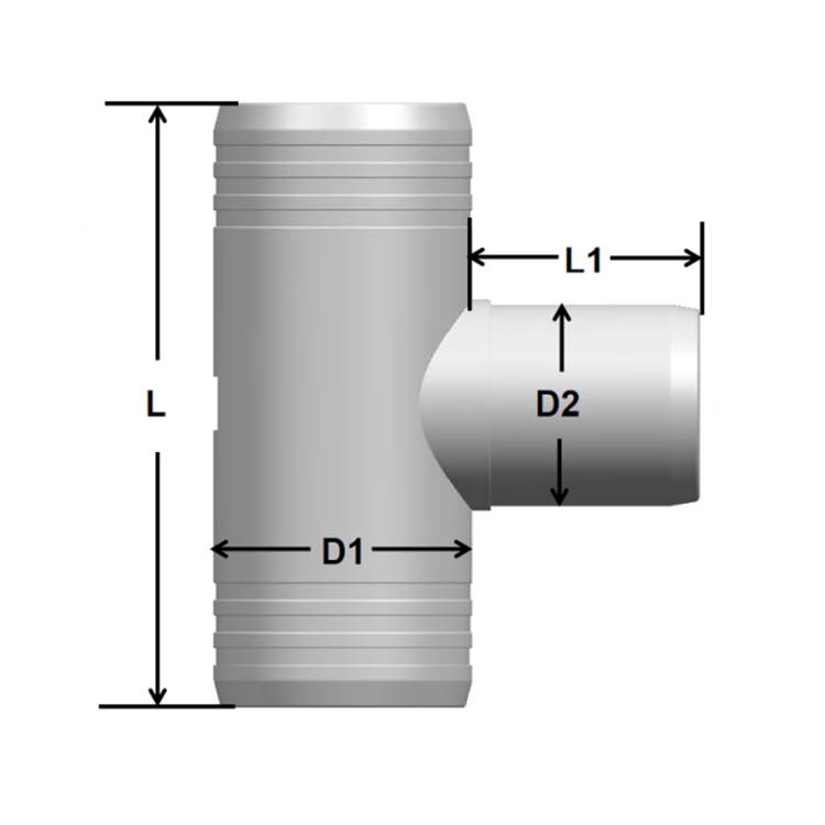 HDPE elektrofüzyon azaltıcı tişört